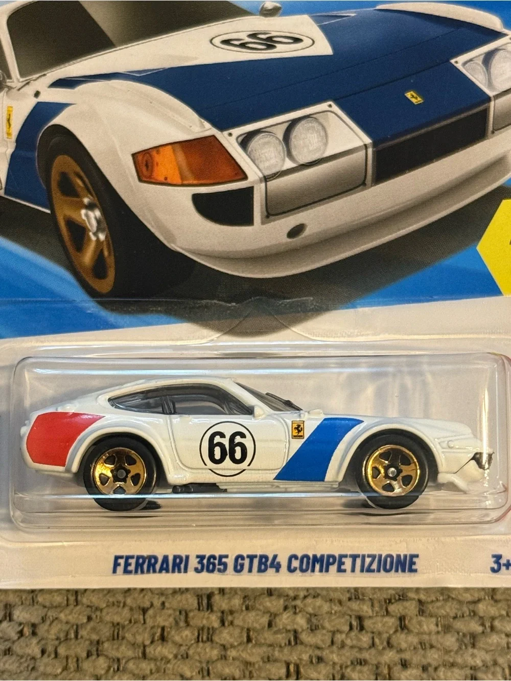 Ferrari 365 GTB4 Competizione Ferrari - White with Blue and Red Accents